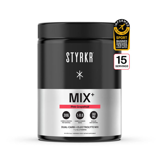 STRYKR MIX+ Pink Grapefruit: Dual-Carb & Electrolyte Mix