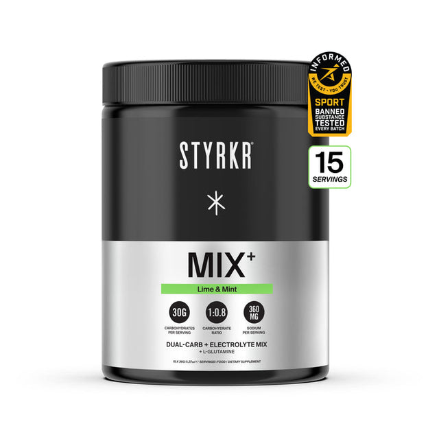 STRYKR MIX+ Lime & Mint: Dual-Carb & Electrolyte Mix