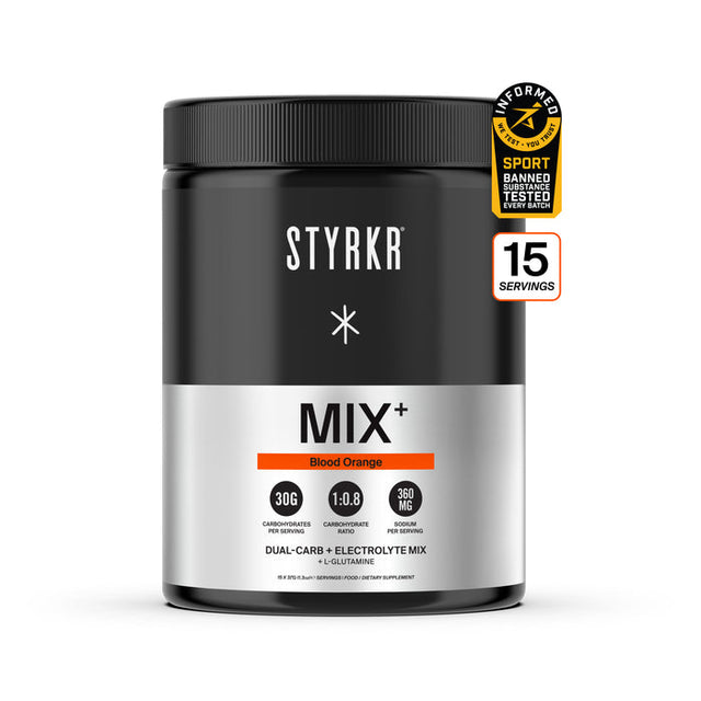 STRYKR MIX+ Blood Orange: Dual-Carb & Electrolyte Mix