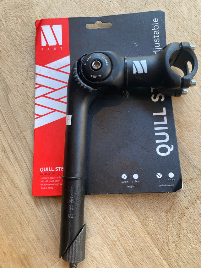 M-Part Adjustable 100mm Quill Stem