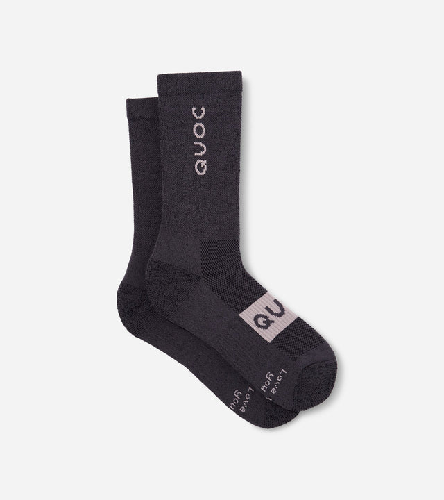 QUOC All Season Merino Sock - Charcoal