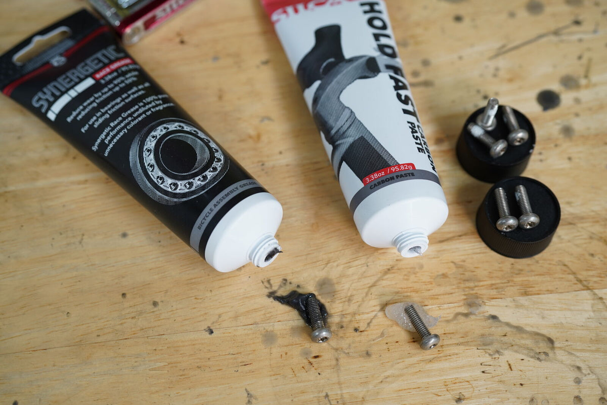 Silca Hold Fast Carbon Paste in use