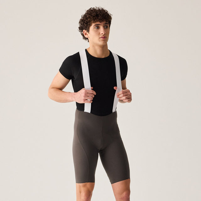 Velocio Men's LUXE Bib Short in Black Olive