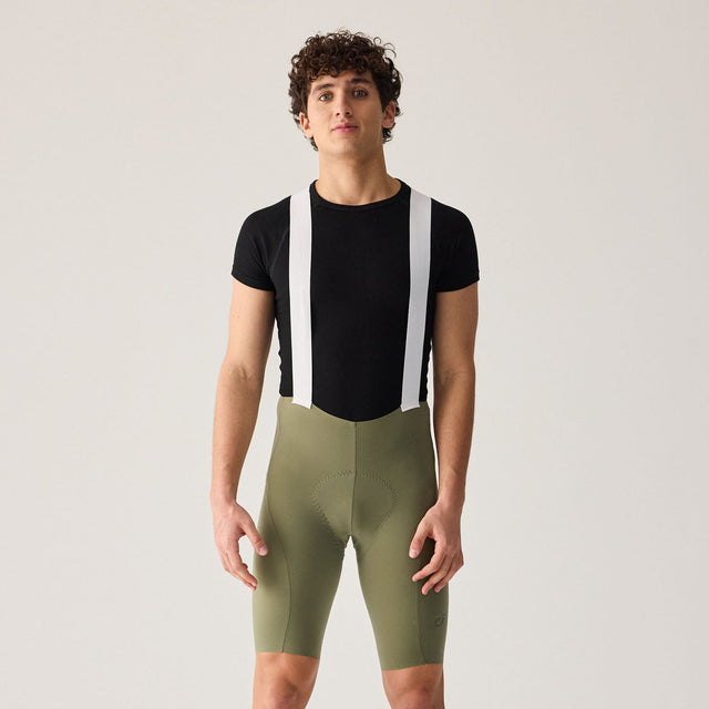 Velocio Men's LUXE Bib Short in Deep Lichen