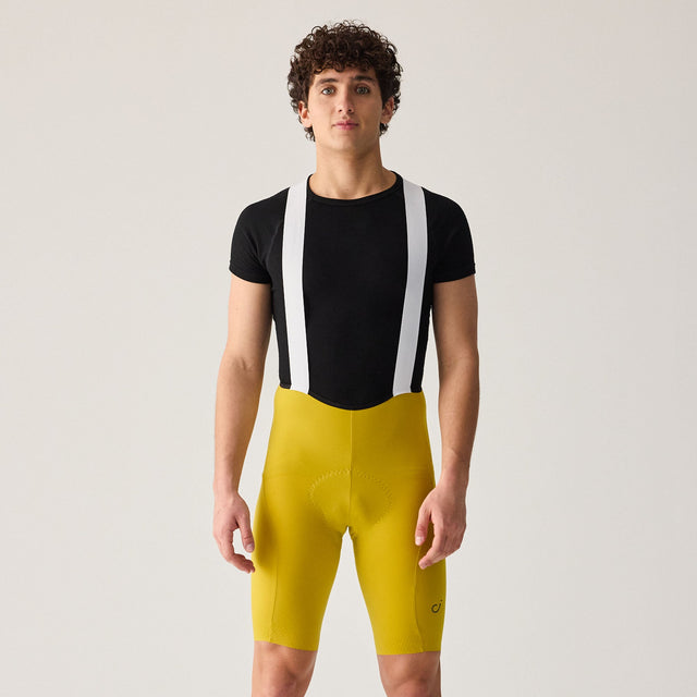 Velocio Men's LUXE Bib Short in Sulphur