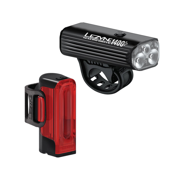 Lezyne Macro Drive 1400+ / Strip Drive Pro 400+ Light Set