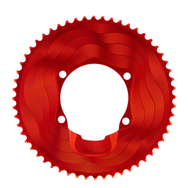 ALUGEAR 2x12 AERO Outer Chainring for Shimano 110 BCD Asymmetric