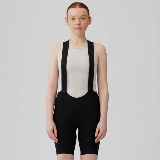 Velocio Women's Utility Bib Short in Black