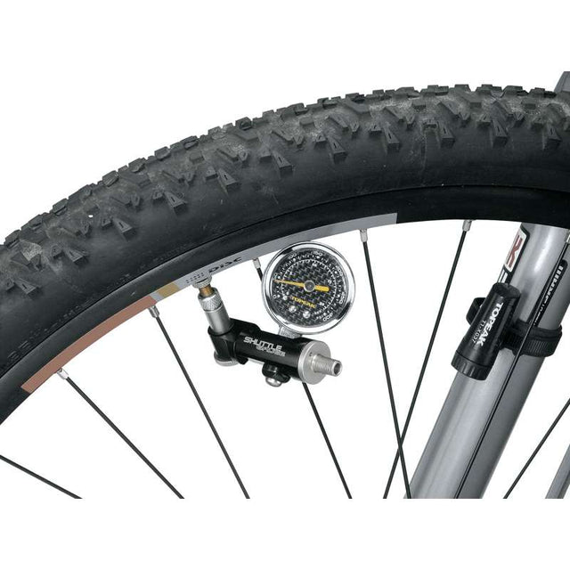 Topeak Shuttle Gauge Dial Pressure Gauge with Bag