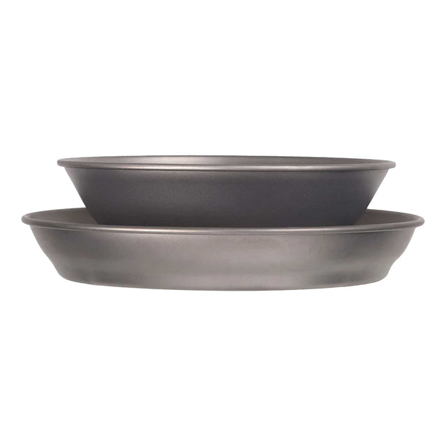 Lifeventure Titanium Camping Plate and Bowl Set