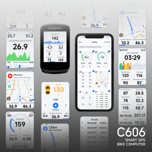 MAGENE C606 Pro Smart GPS Bike Computer