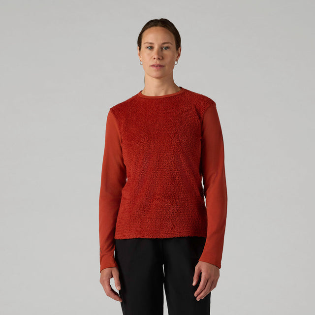Velocio Women's Air Pullover in Red Ochre