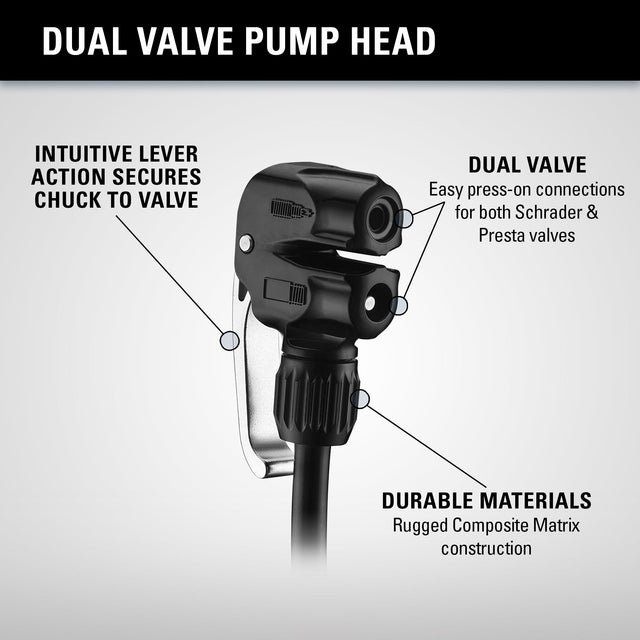Lezyne Dual Valve Pump Head