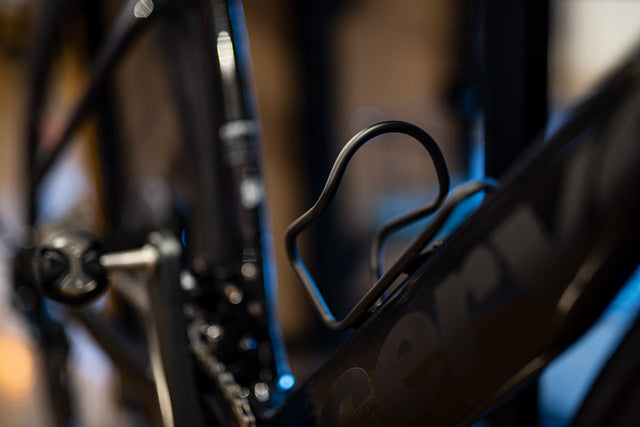 Silca Sicuro Black Cerakote cage on a bike