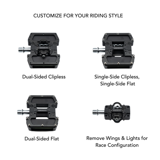 Redshift Arclight PRO Clipless Pedals with Lights