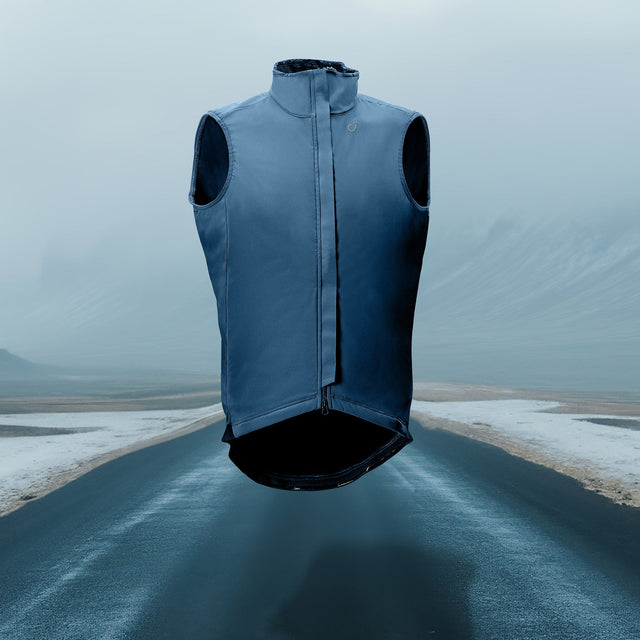Velocio Men's Alpha Zero Vest in Deep Ocean