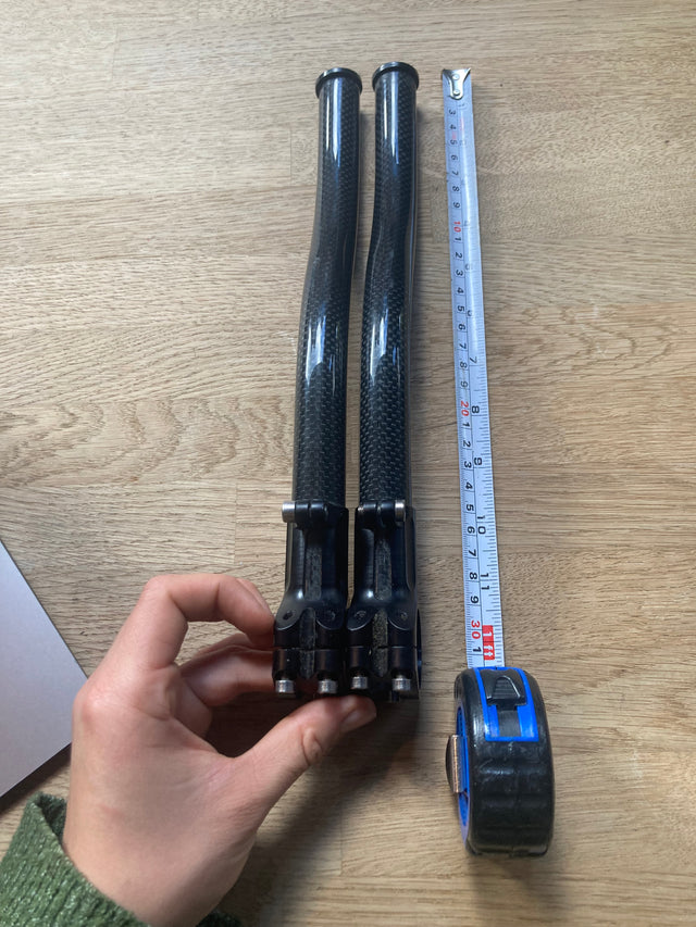 Bolt-on Carbon Aero Tri-Bars - 290mm