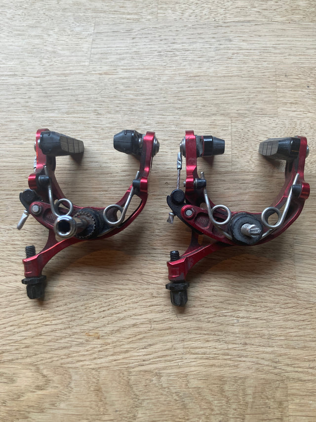 PLANET X Ultra Light Red Alloy Rim Brakeset