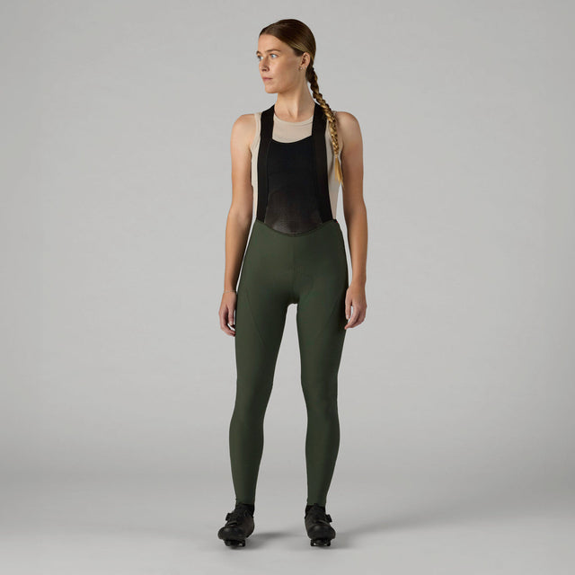 Velocio Women's Luxe Bib Tight in Deep Forest