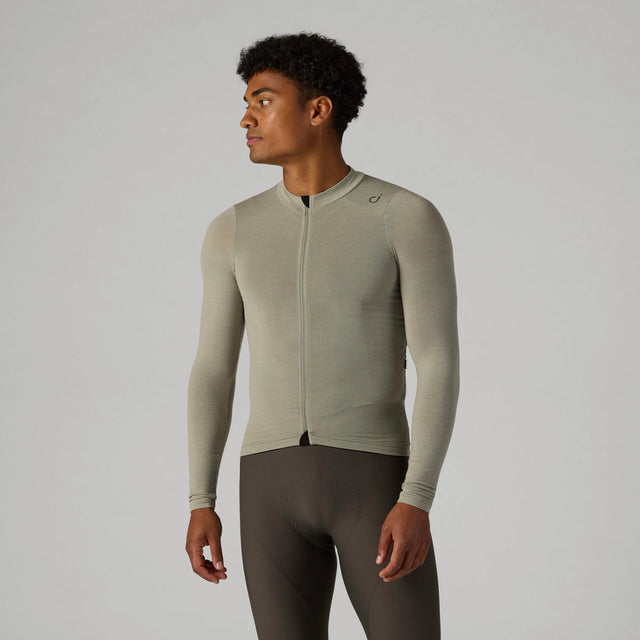 Velocio Men's LUXE Merino Long Sleeve in Rock Ridge