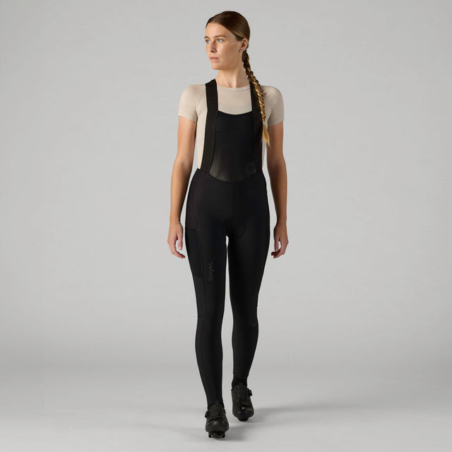 Velocio Women's LUXE Thermal Bib Tight in Black