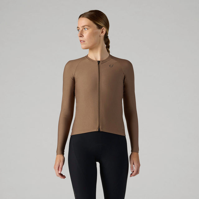 Velocio Women's ONE Long Sleeve in Coffee Quartz