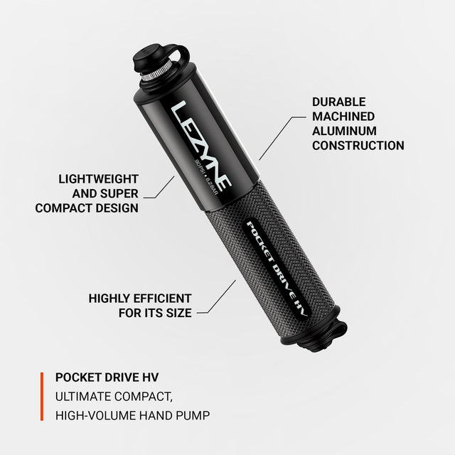 Lezyne Pocket Drive HV Loaded Mini Pump Kit