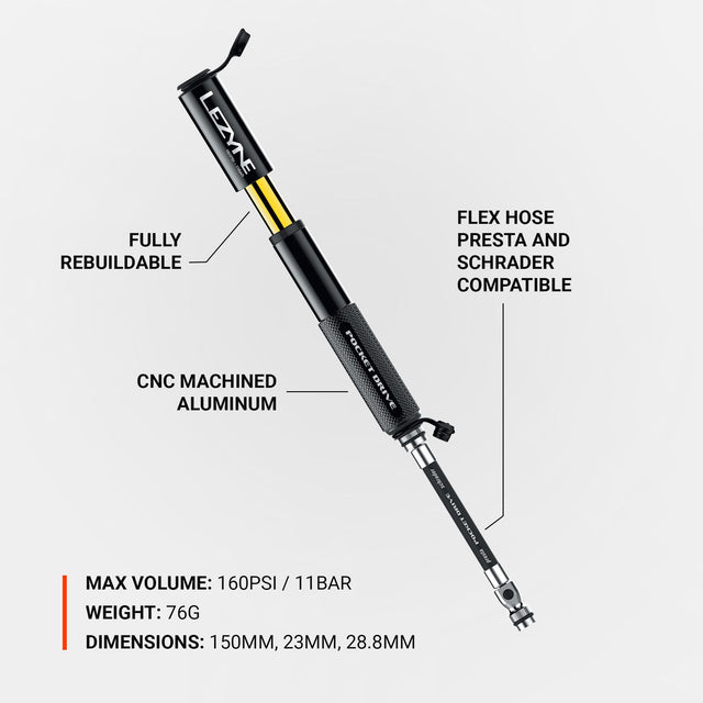 Lezyne Pocket Drive Mini Pump