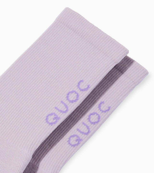 QUOC Signature Merino Sock Lilac Haze