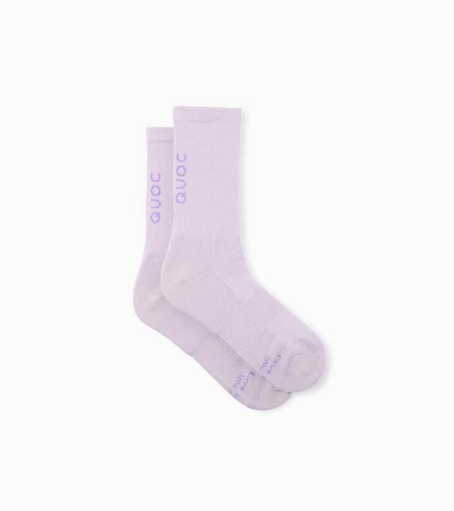 QUOC Signature Merino Sock Lilac Haze