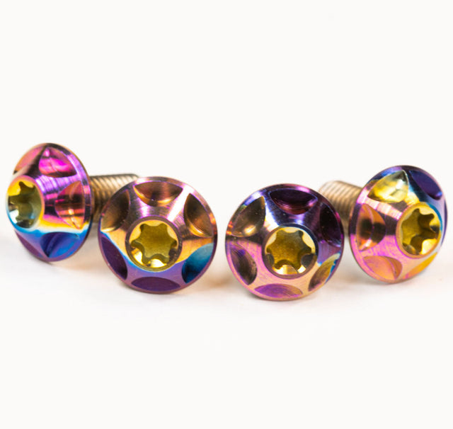 Silca Rainbow titanium cage bolts