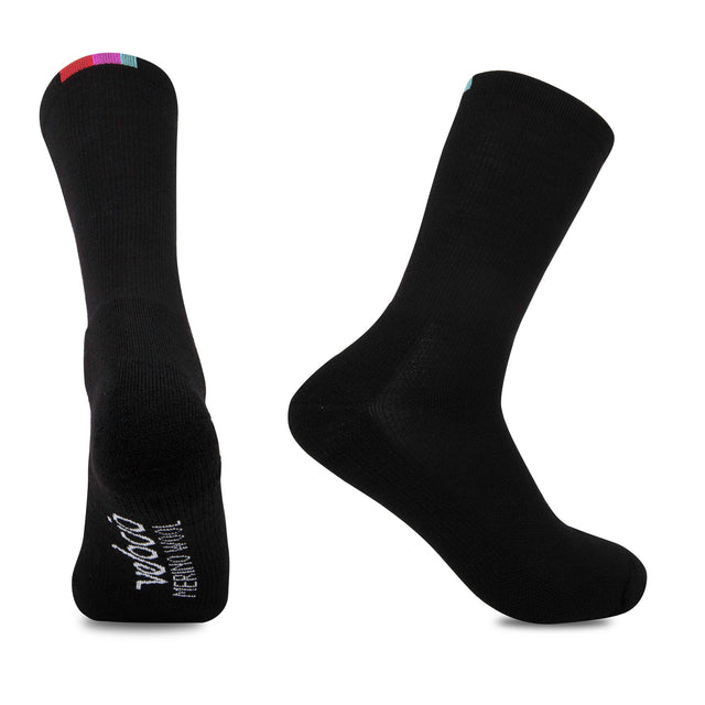 Velocio Winter Wool Sock in Black