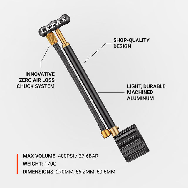 Lezyne Shock Drive 400 PSI Shock Pump