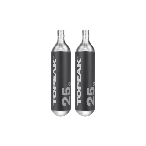 Topeak 25g Threaded CO2 Cartridges with Sleeve (2 Pack)