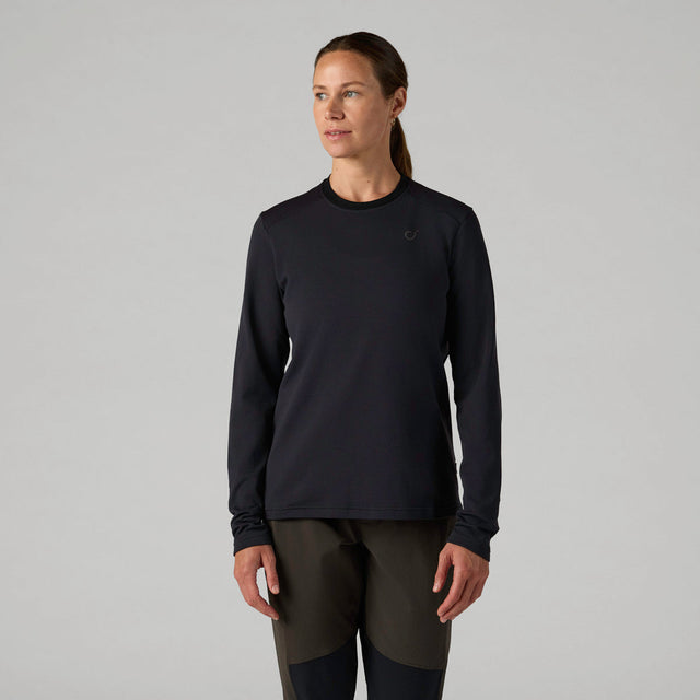 Velocio Women's TRAIL Merino Long Sleeve in Black