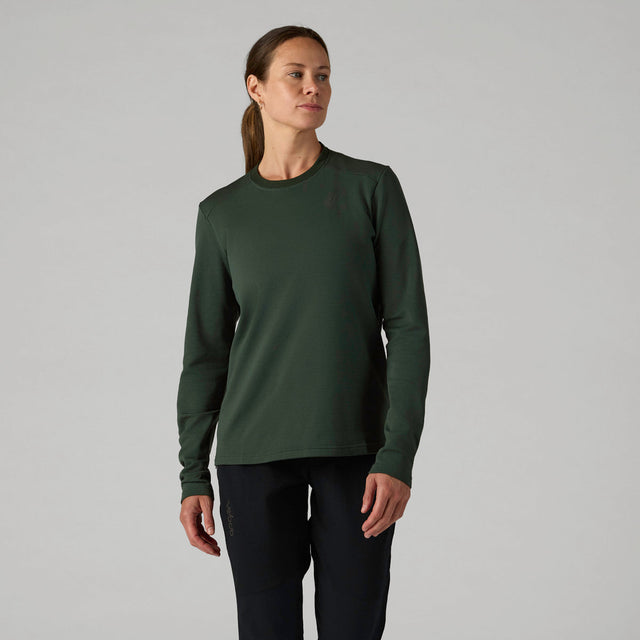 Velocio Women's TRAIL Merino Long Sleeve in Deep Forest