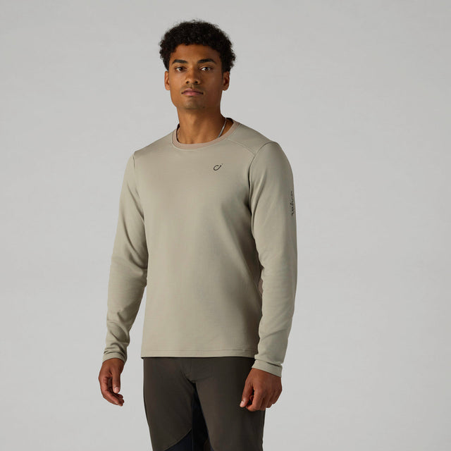 Velocio Men's TRAIL Merino Long Sleeve in Rock Ridge