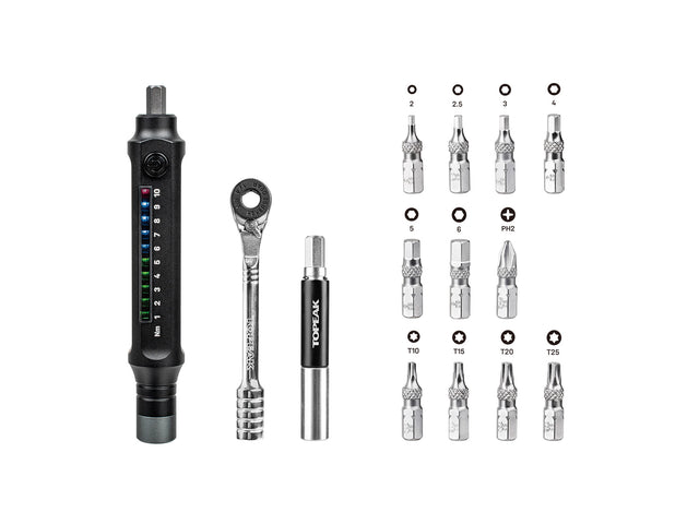 Topeak E-TorqBar 1-10Nm Digital Torque Wrench Kit