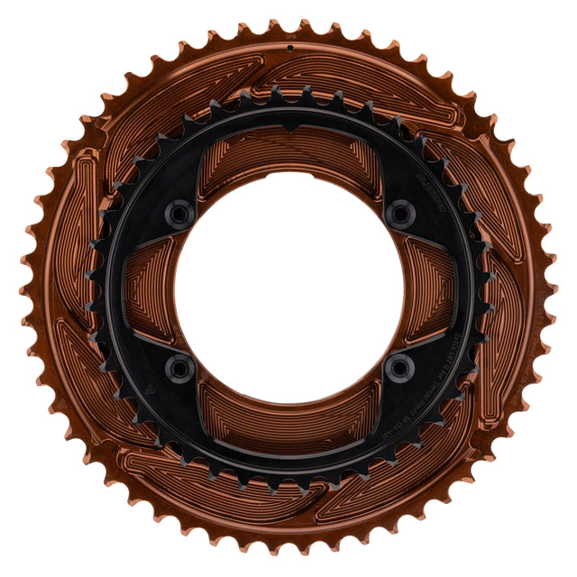 ALUGEAR 2X AERO Thread Mount Chainring Set for Shimano 12sp