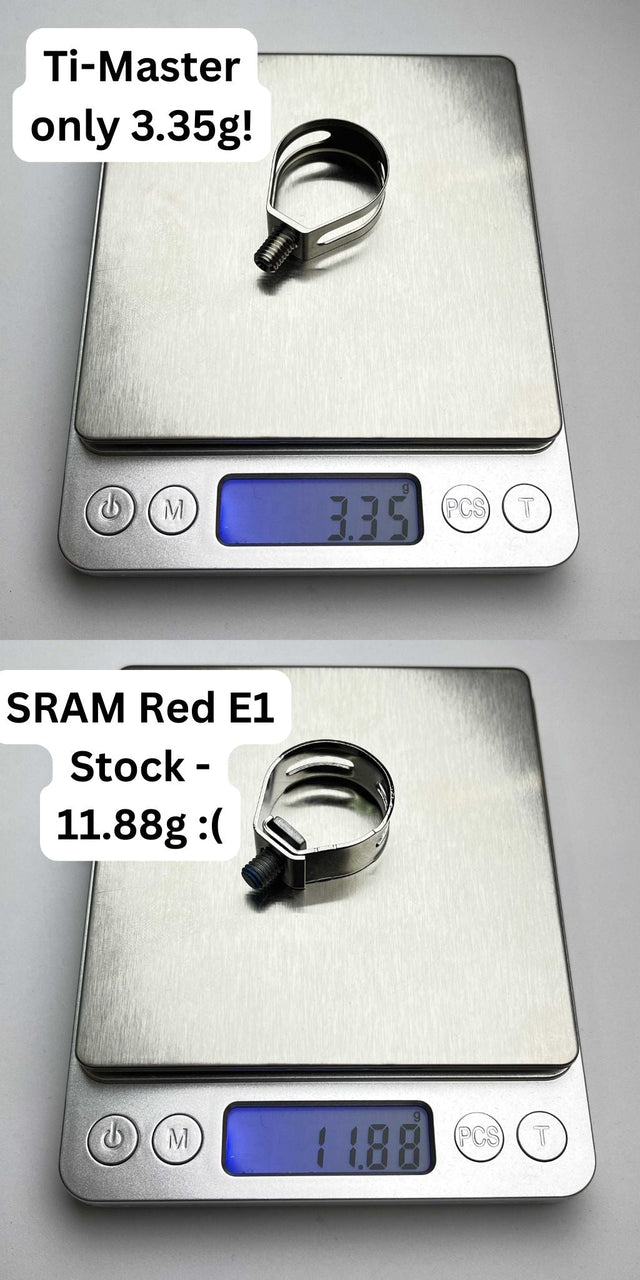 Ti-Master and Sixweel Titanium Shifter Clamp Ring
