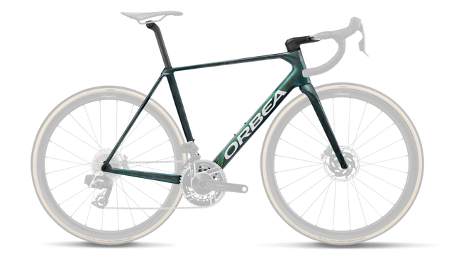 Orca OMX Frameset – Escape Green - Carbon View Matt