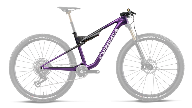 Oiz OMX+IL SL R+K Frameset – Royal Plum - Diamond Black Carbon View (Matt)