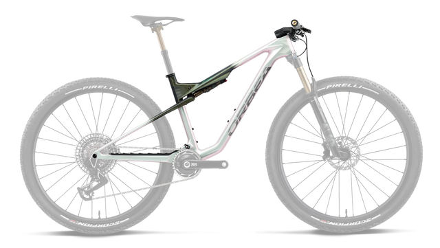 Oiz OMX+IL SL R+K Frameset – Iris White - Seaweed Carbon View (Gloss)