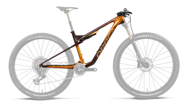 Oiz OMX+IL SL R+K Frameset – Caramel Carbon View - Leo Orange (Gloss)