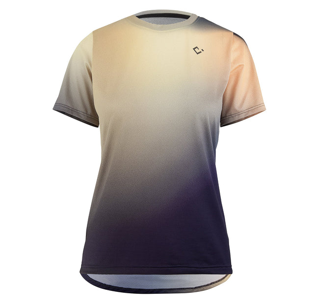 Velocio Women's Blurred Ultralight TRAIL Tee in Royalblur