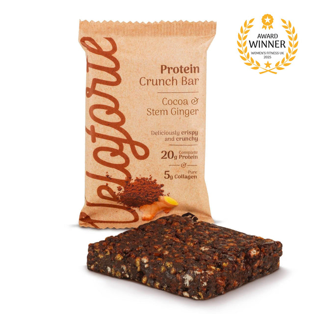 Veloforte Cocoa & Stem Ginger High Protein Crunch Bar