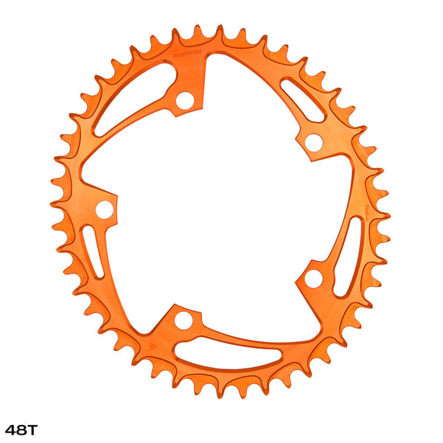 ALUGEAR Oval 1X Chainring for 130 BCD 5-Arm Cranks
