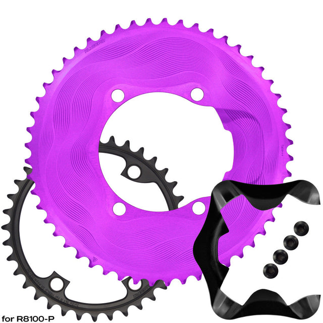 ALUGEAR AERO Upgrade Kit for Shimano Ultegra R8100-P Power Meter (2x12)