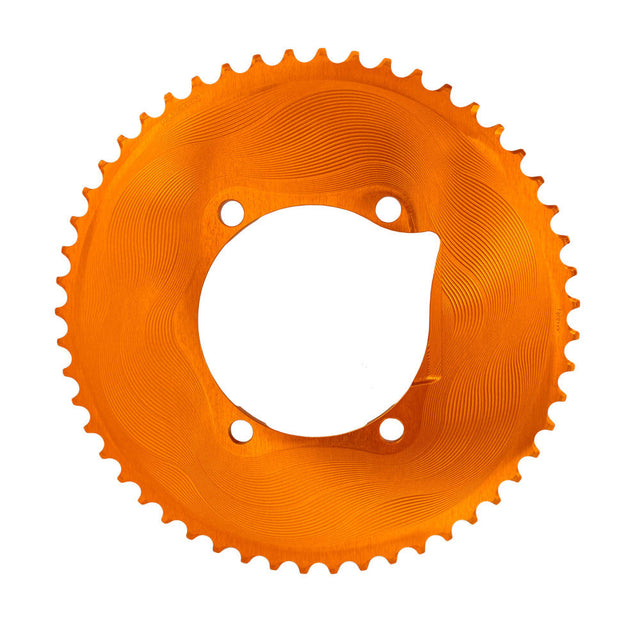 ALUGEAR 2x11 AERO Outer Chainring for Shimano 110 BCD Asymmetric