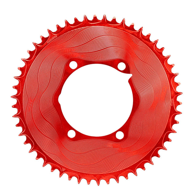 ALUGEAR Round 1X Chainring for Quarq DFour Power Meter
